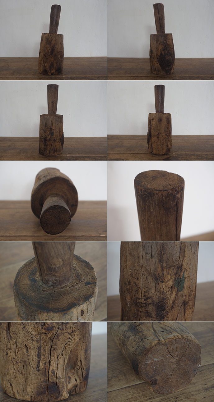 古道具 横槌 藁叩き 木槌 | MANSIKKA antiquesMANSIKKA antiques