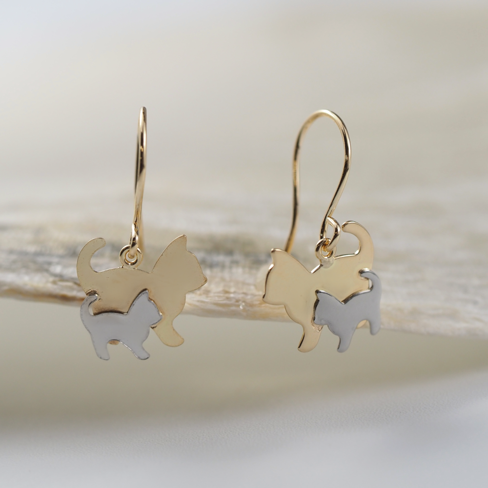 K18/PT cat/キャット ピアス｜山梨県甲府市のジュエリーブランド