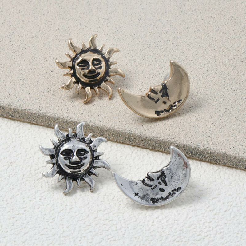 ピアス 太陽 月 アシメントリー スタッドピアス – OSEWAYAオンラインストア