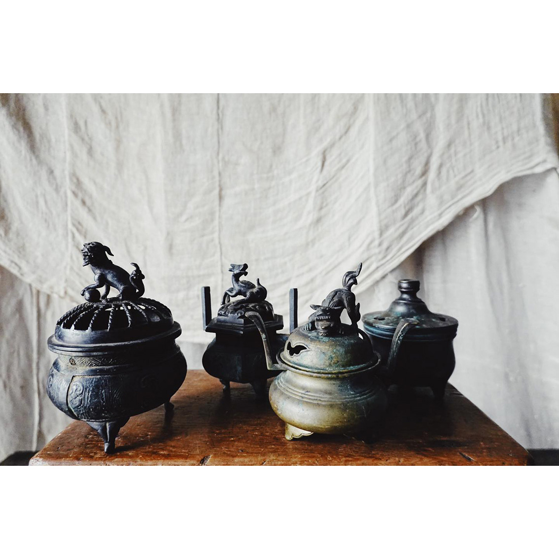 日本銅香爐- a - 鳥飛古物店