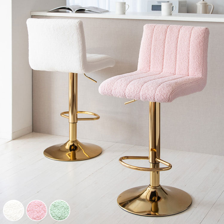 バーチェア Lukuta カウンターチェア 昇降式 360度回転 座面高さ63