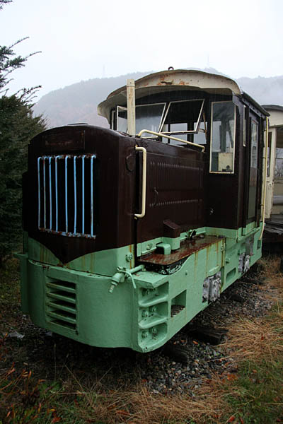 木曽森林鉄道No99＋C形客車＋運材台車