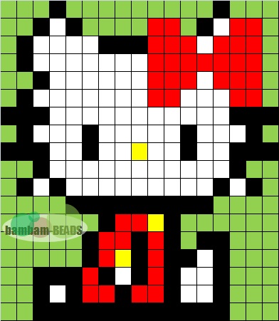 アイロンビーズ：サンリオ：キティちゃん - bambam-BEADS