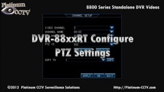 PTZ Settings - DVR-88xxRT - H.264 Standalone DVR - YouTube