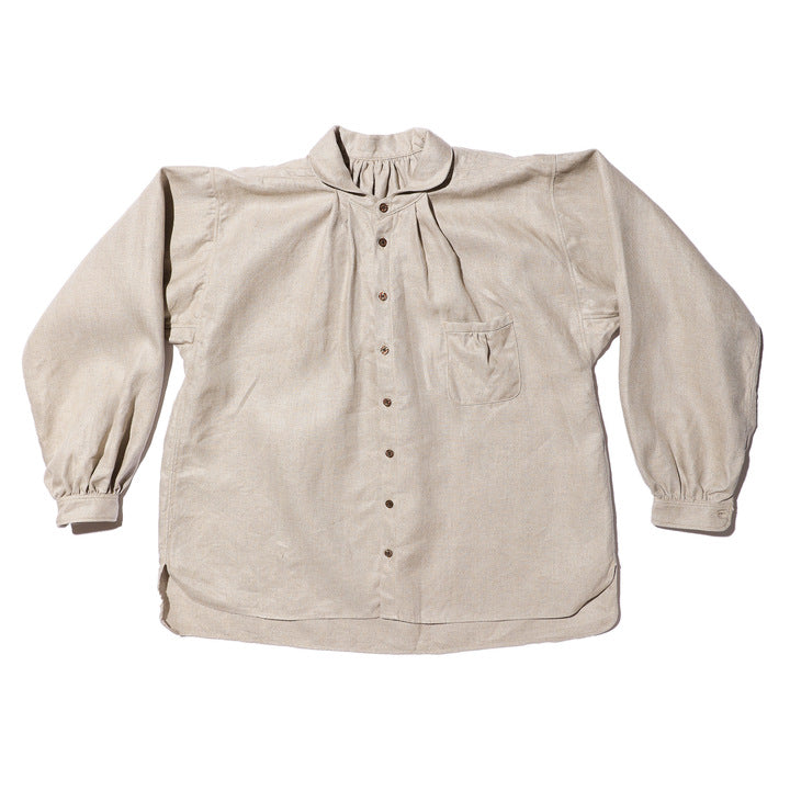 The 2 Monkeys Herrinbone Linen Artisan Shirts【TM02153】 – JELADO