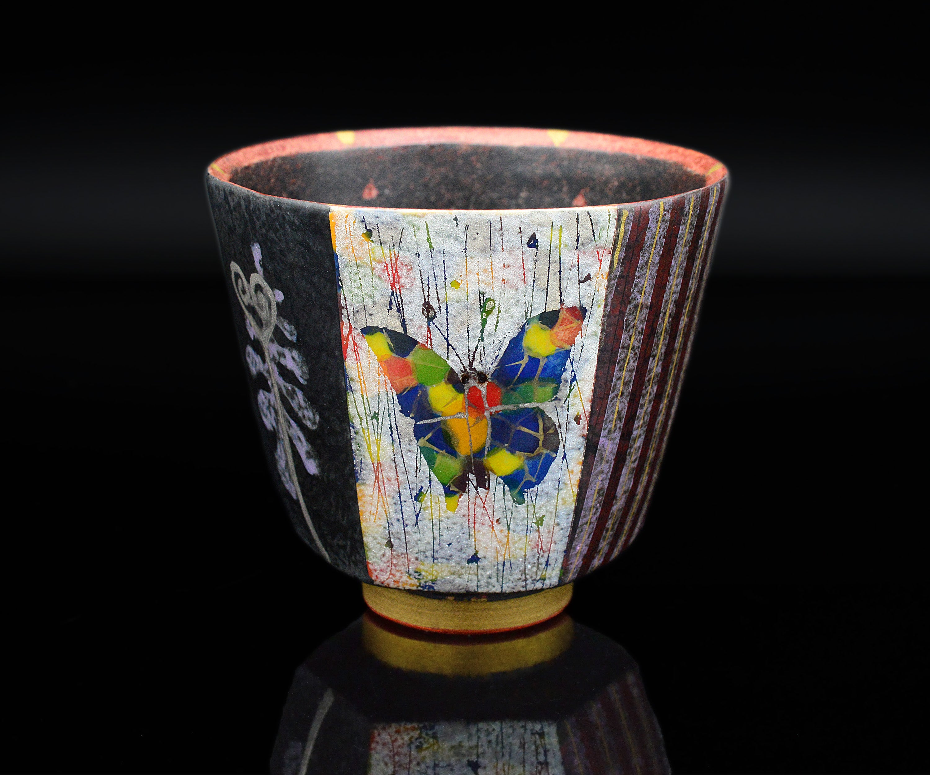 A ひし形 銀彩 イッチン 入手困難 陶芸家 伊藤剛俊 陶器 アート