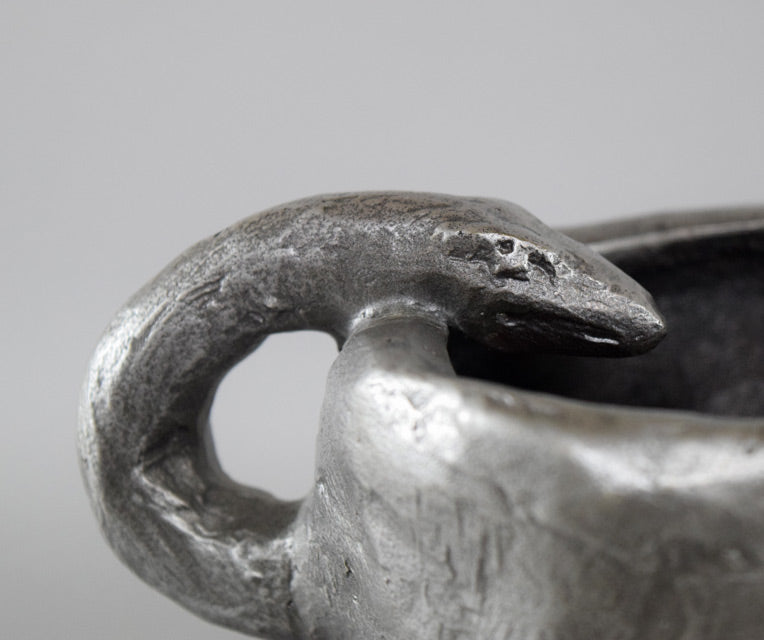 北村西望「祥運白蛇」ブロンズ作品・共箱 絵画買取・販売の小竹美術