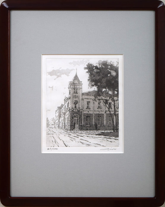 伊藤仁「北海道拓殖銀行本店旧社屋（たくぎん）」銅版画 絵画買取