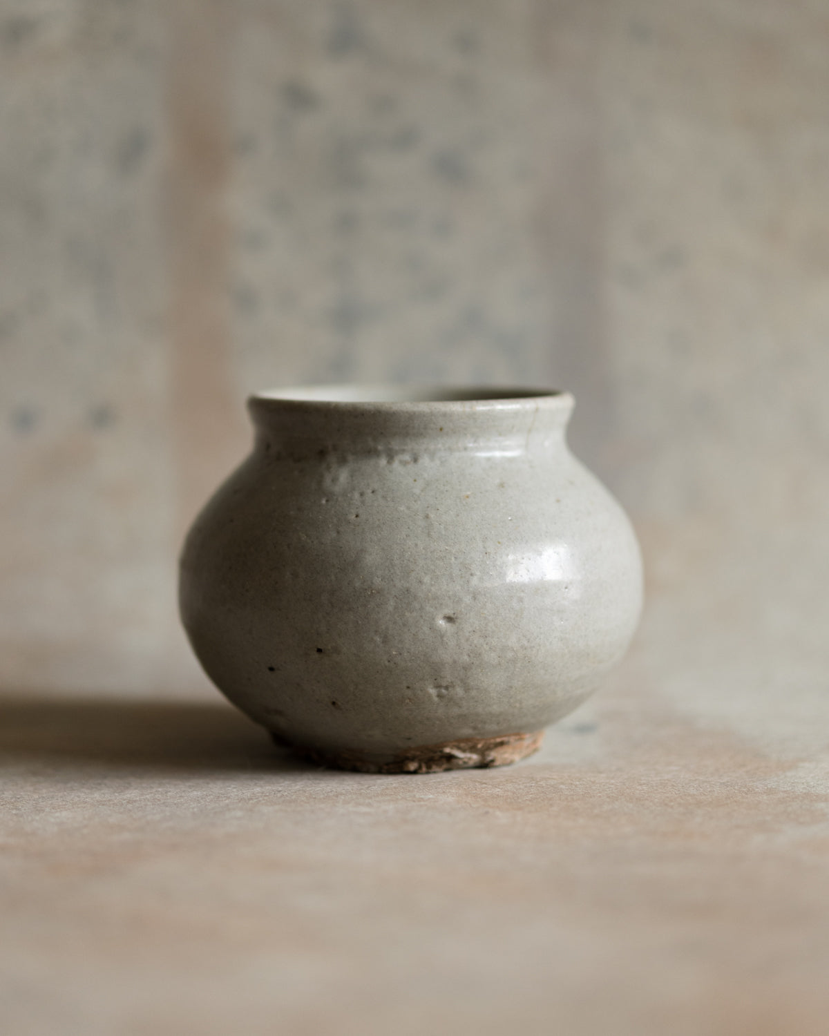 李朝白磁塩笥丸壺– 山竹｜Koya Sanju