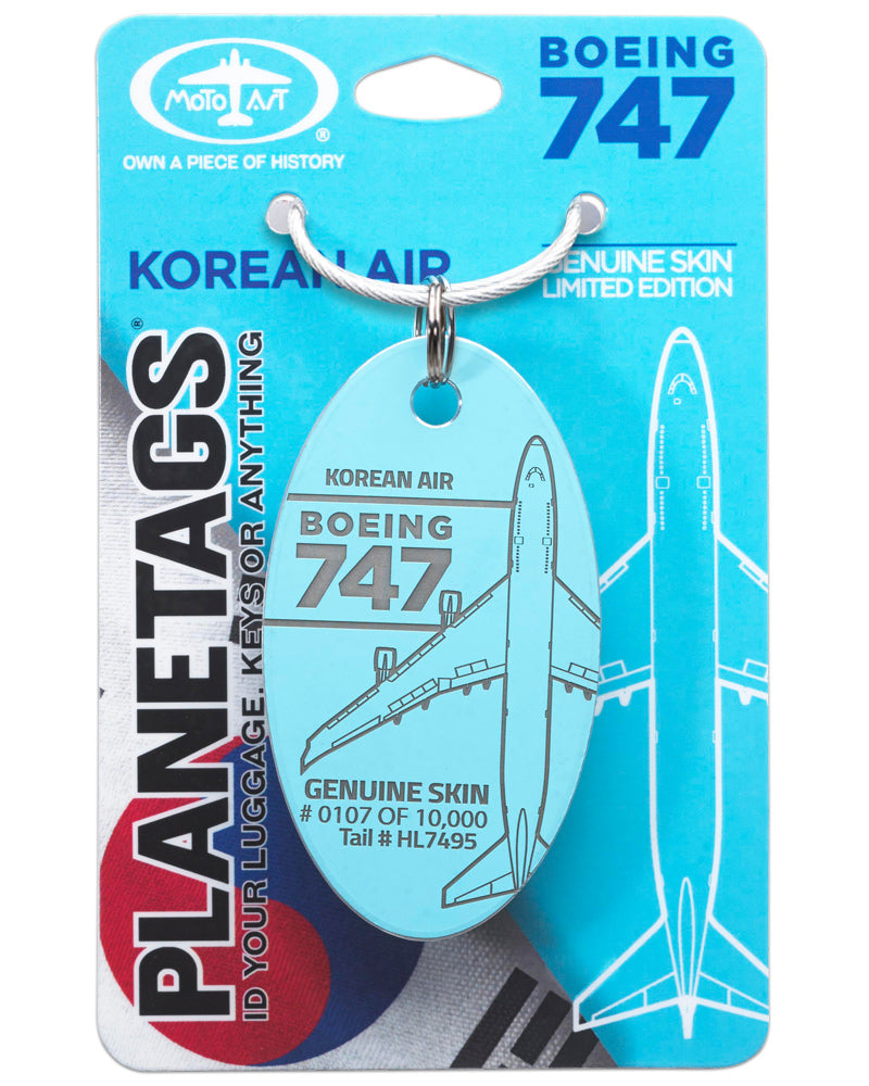 Korean Air Boeing 747 PlaneTags HL7495 – MotoArt PlaneTags