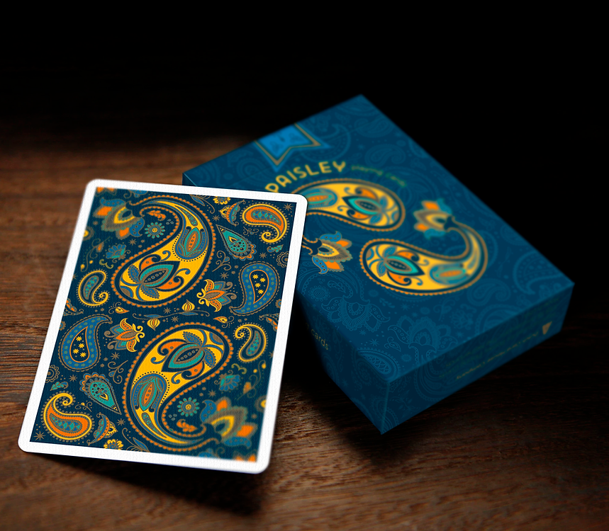 Paisley Poker Playing Cards - Table Top Game Cards – Rare Playing