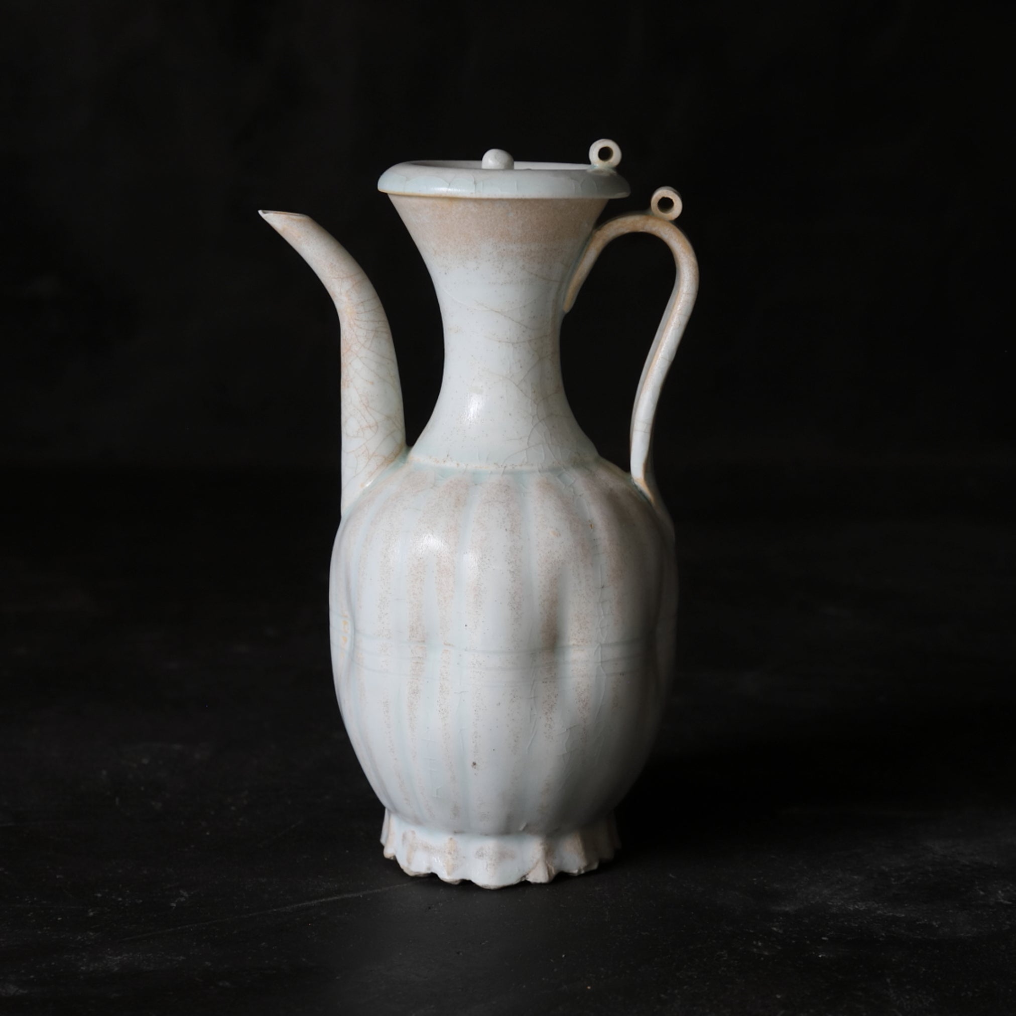 宋代 青白磁 瓜形水注（960–1279 CE） | 入蘆花（ロカニイル）