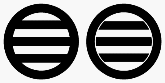 家紋木札 丸に三つ引き 丸に三つ引両紋 | 千社札な木札屋に家紋カモン