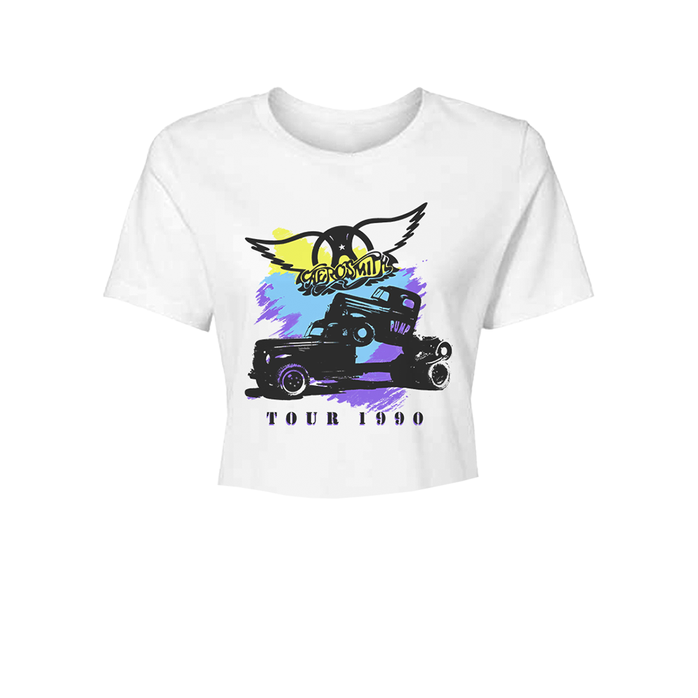 Tour 1990 Crop T-Shirt - Aerosmith Official Store