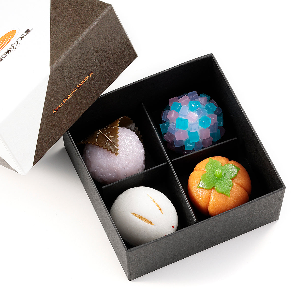 元祖食品サンプル屋「和菓子4種のマグネット」