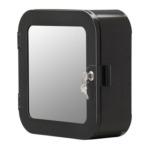 ☆IKEA/イケア☆】GUNNERN 錠付きキャビネット グレー/902.828.30