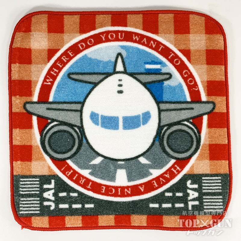 JALUX JALオリジナル ミニタオル レッド 日本航空 [BJK9099]