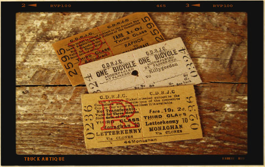 TRUCK ANTIQUE イギリス鉄道切符