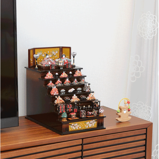 彩寿雛 木製七段飾り 【丹青堂製】｜雛人形の販売・通販【丹青堂