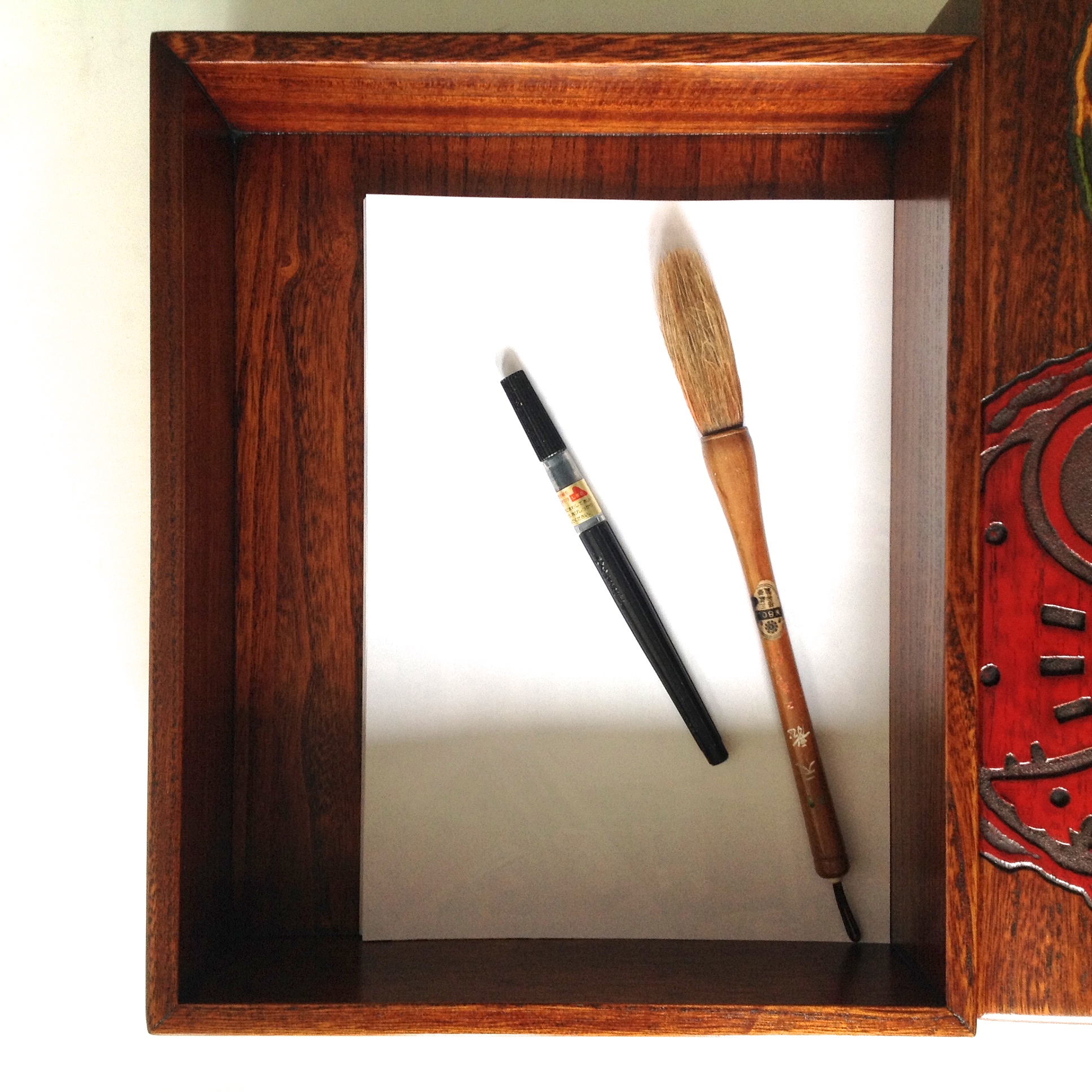 書籍箱（桐文箱）古瓦 ｜ 岡山特産 烏城彫（うじょうぼり）～日本の