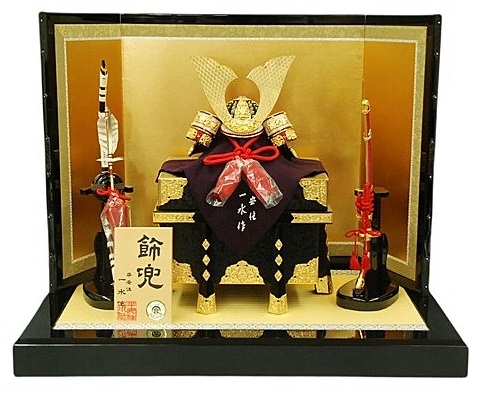 平安一水作 10号 純金箔押し 京兜飾｜五月人形・雛人形なら人形の和光