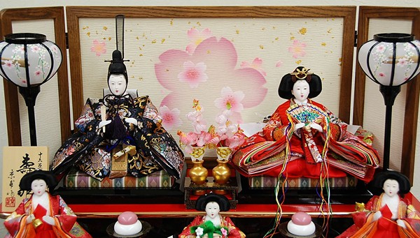 京甫作 収納雛十人飾｜雛人形・五月人形なら人形の和光