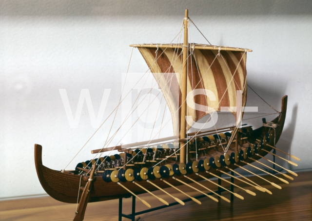 1/35 全長85cm ヴァイキング ロングシップ 帆船模型 ヴァイキング船