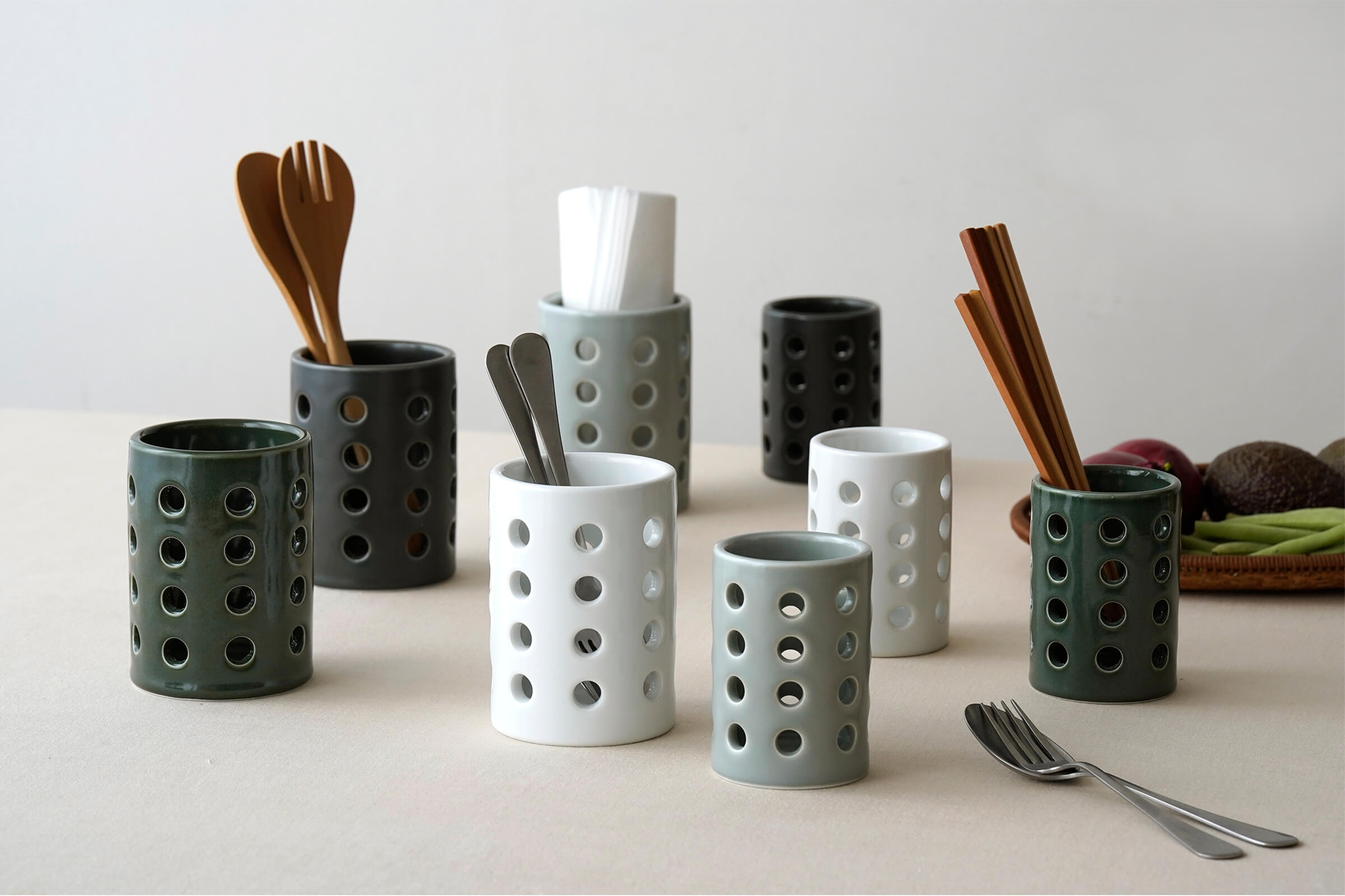 透かし箸立て - SUKASHI HASHITATE - | 白山陶器直営オンラインストア