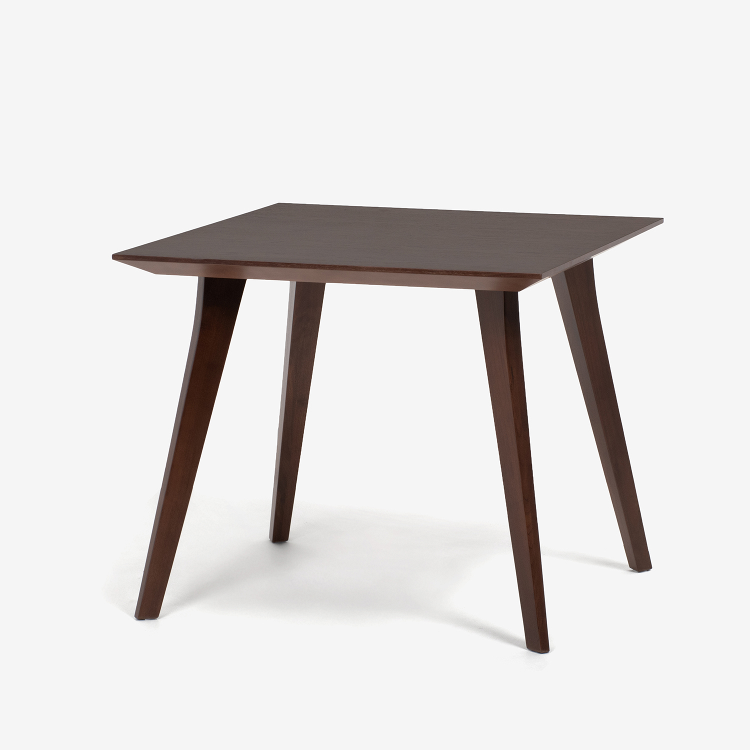 ダイニングテーブル「ジャスト」幅85cm ウォールナット材 角脚