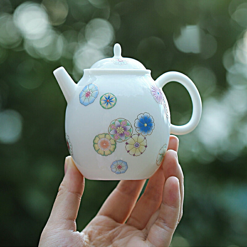 IwaiLoft 「春暖花開」美しい手毬 170ml 急須 ティーポット ピッチャー