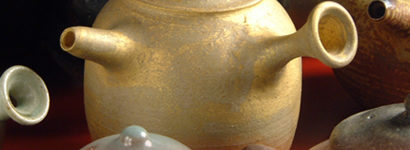 茶道具、急須、花器、煎茶道具、土瓶等の陶芸作家、小川甚八の陶芸作品