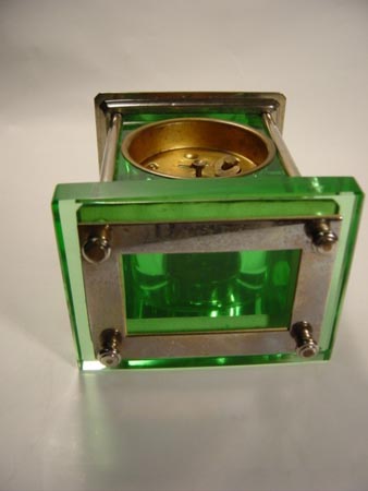 硝子枕」精工舎 - 硝子枠置時計