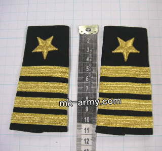 米軍納品階級章・U.S.Navyソフト肩章(大佐)両肩