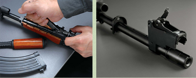 RS 56式と56-1式 AEGのフィールドストリッピングした後の写真と