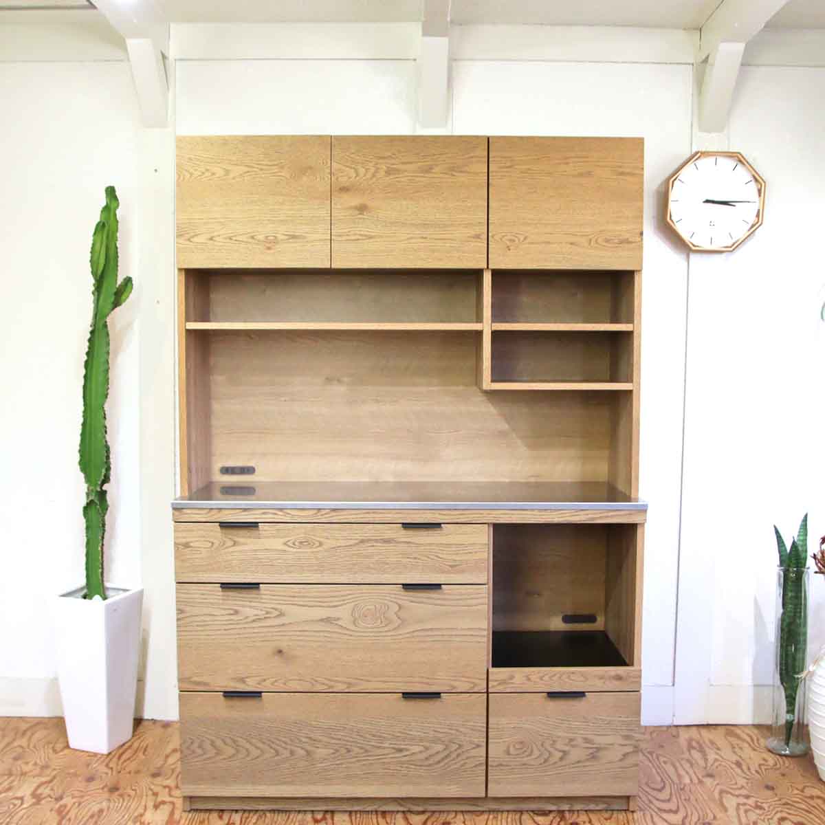 ウニコ / unico アディ キッチンボード 中古 カップボード 食器棚