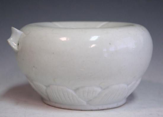 古美術青華堂｜H808 李朝・白磁蓮弁文水滴（韓国李朝時代）