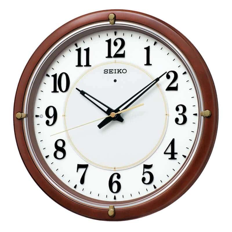 SEIKO セイコー 夜光電波掛け時計 ファインライト NEOKX240B 木枠