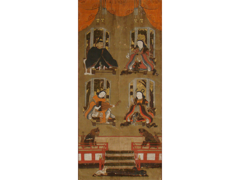 古童 - 高野四社明神図 掛軸 | 古美術品専門サイト fufufufu.com