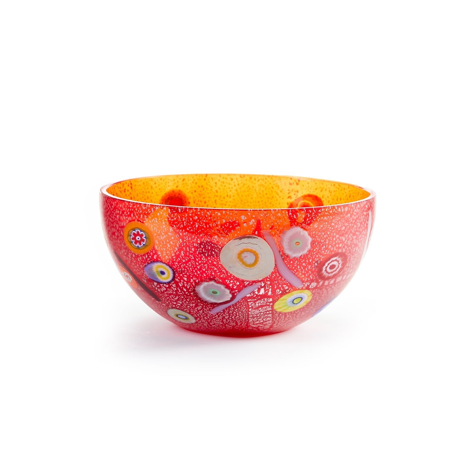 Handcrafted Millefiori Murano Glass Bowl - Unique Artisanal Piece