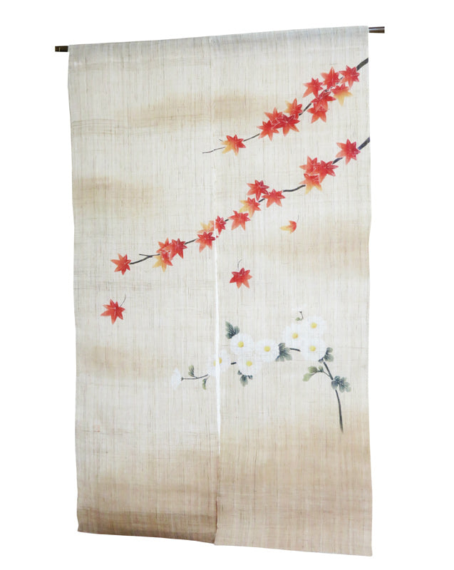 京都 遊彩】和風 のれん・タペストリー・麻生地 / のれん/ 麻のれん