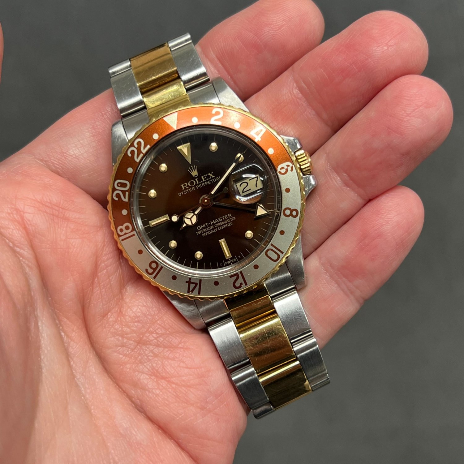 ロレックス GMTマスターI Ref.16753 ブラウンベゼル ヴィンテージ