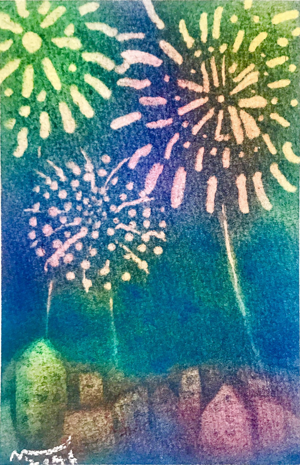 7月の3色パステルアート作品集 | 3色パステルアート｜心理