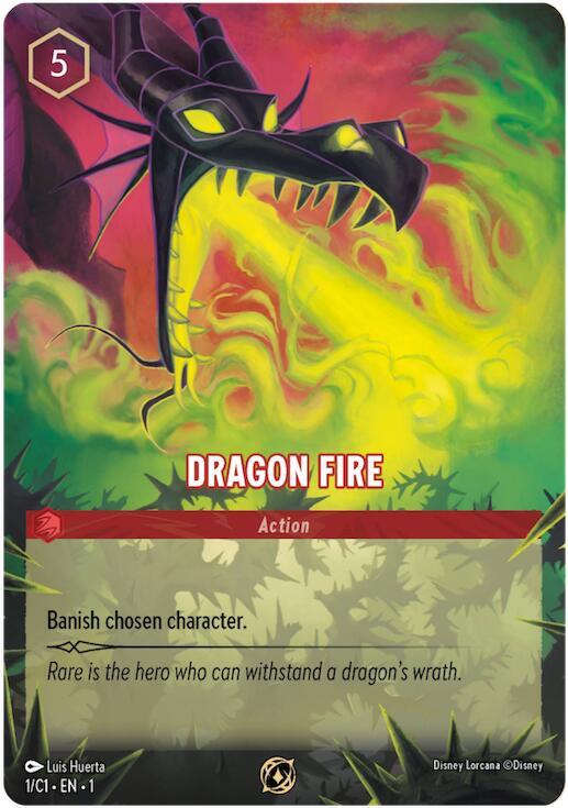Dragon Fire - Disney Lorcana Promo Cards - Disney Lorcana