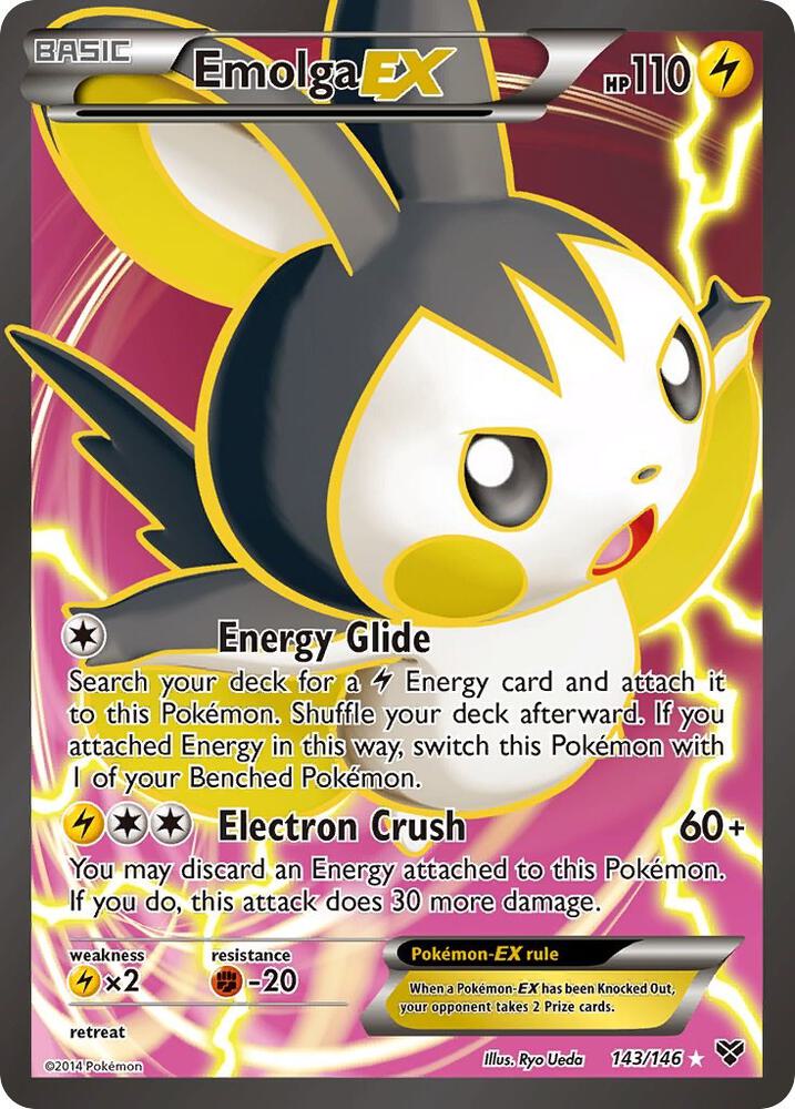 Emolga EX (143 Full Art) - XY Base Set - Pokemon - TCGplayer.com
