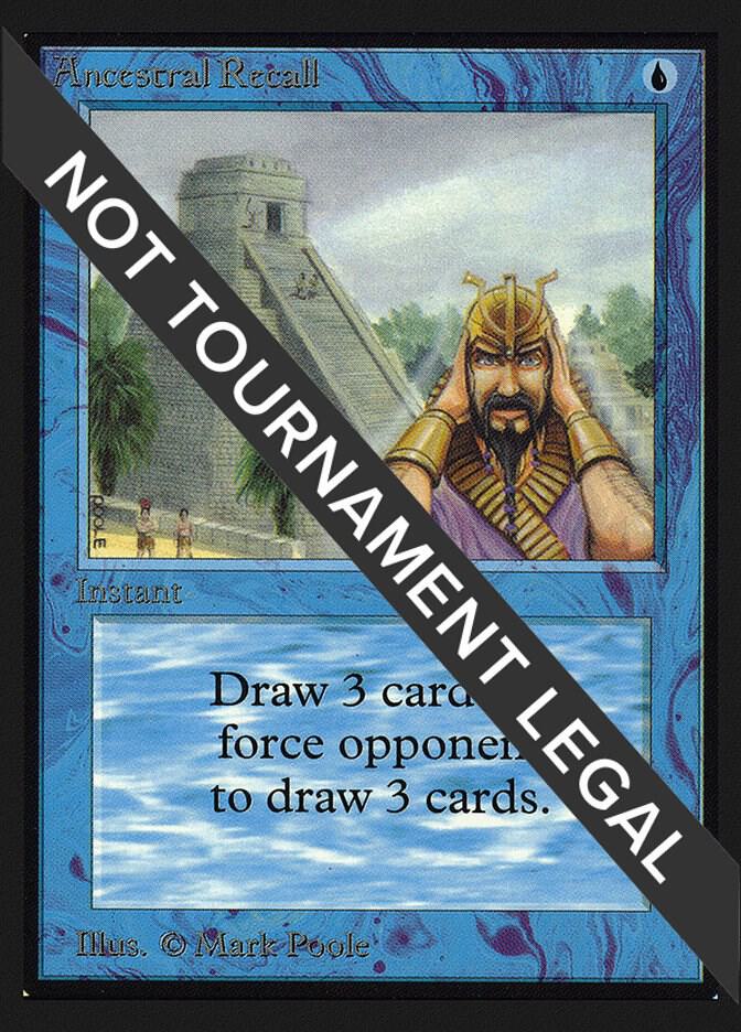 Ancestral Recall (IE) - International Edition - Magic: The