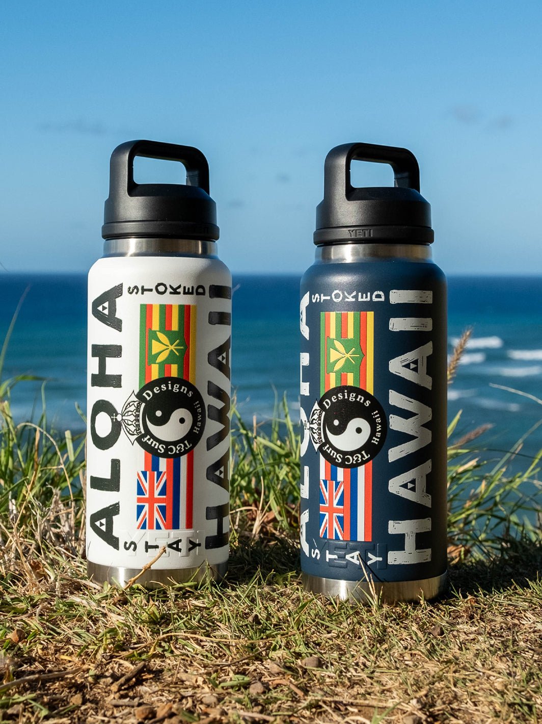 T&C Surf 36 oz Aloha Nation Yeti Bottle with Chug Cap – T&C Surf