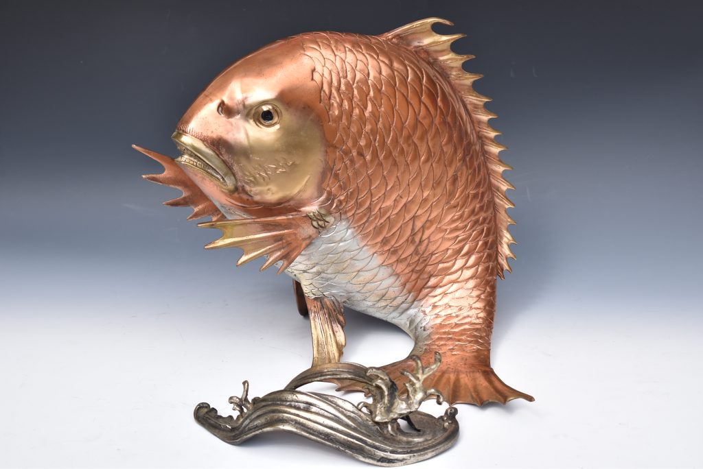 三冬花】名古屋市東区東片端で銅製鯛の置物を5千円で買い取りました