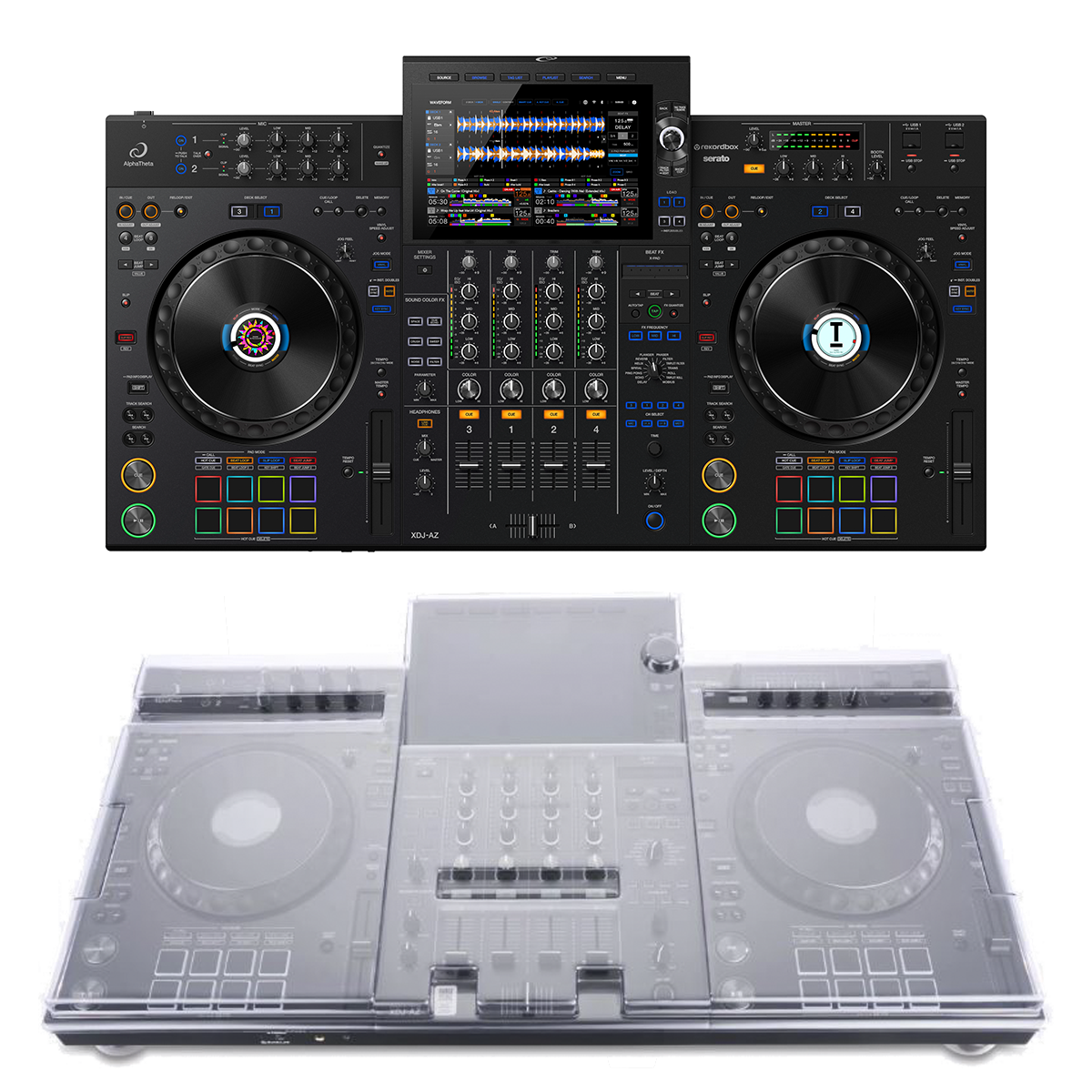 The AlphaTheta XDJ-AZ: All-In-One DJ System with Decksaver