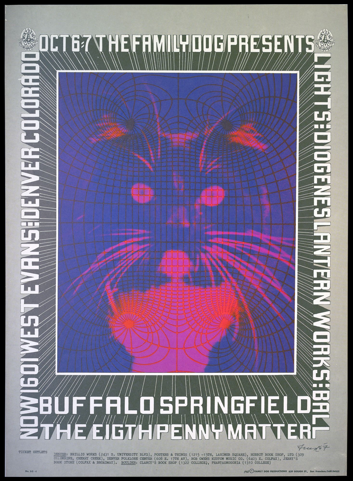 Original Concert Poster: Buffalo Springfield, Eighth Penny Matter