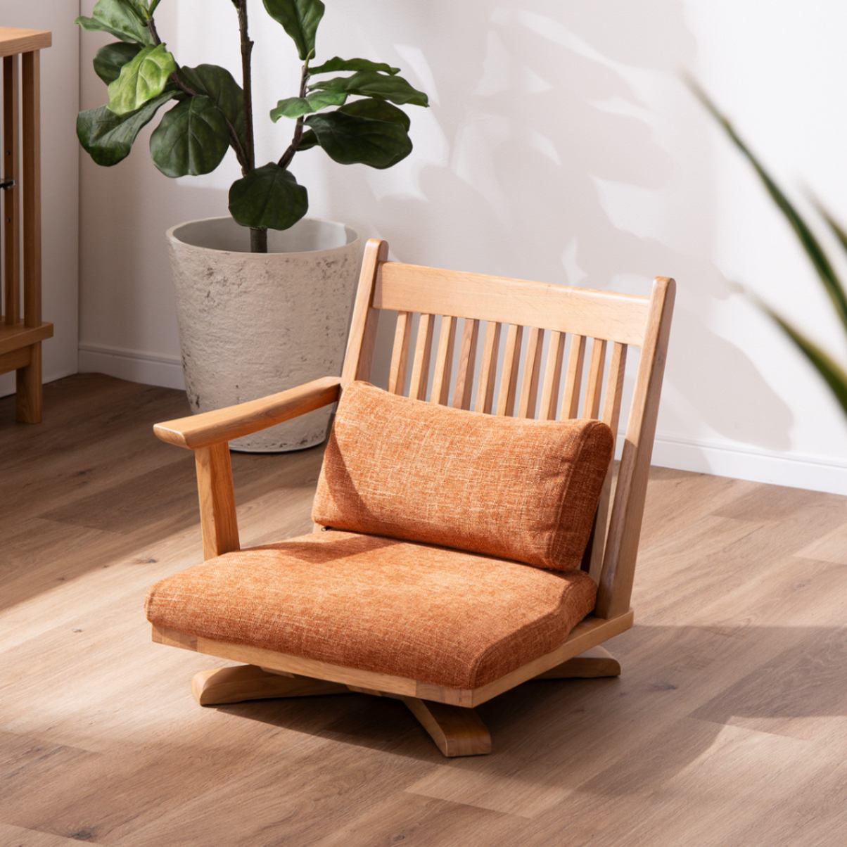 楽天市場】木製 回転座椅子の通販